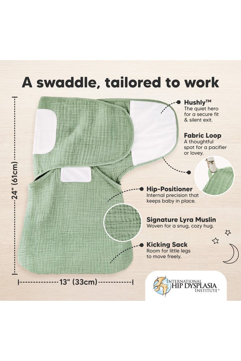 3-Pack Lyra Muslin Swaddle Wraps, Alternate, color, Nordic