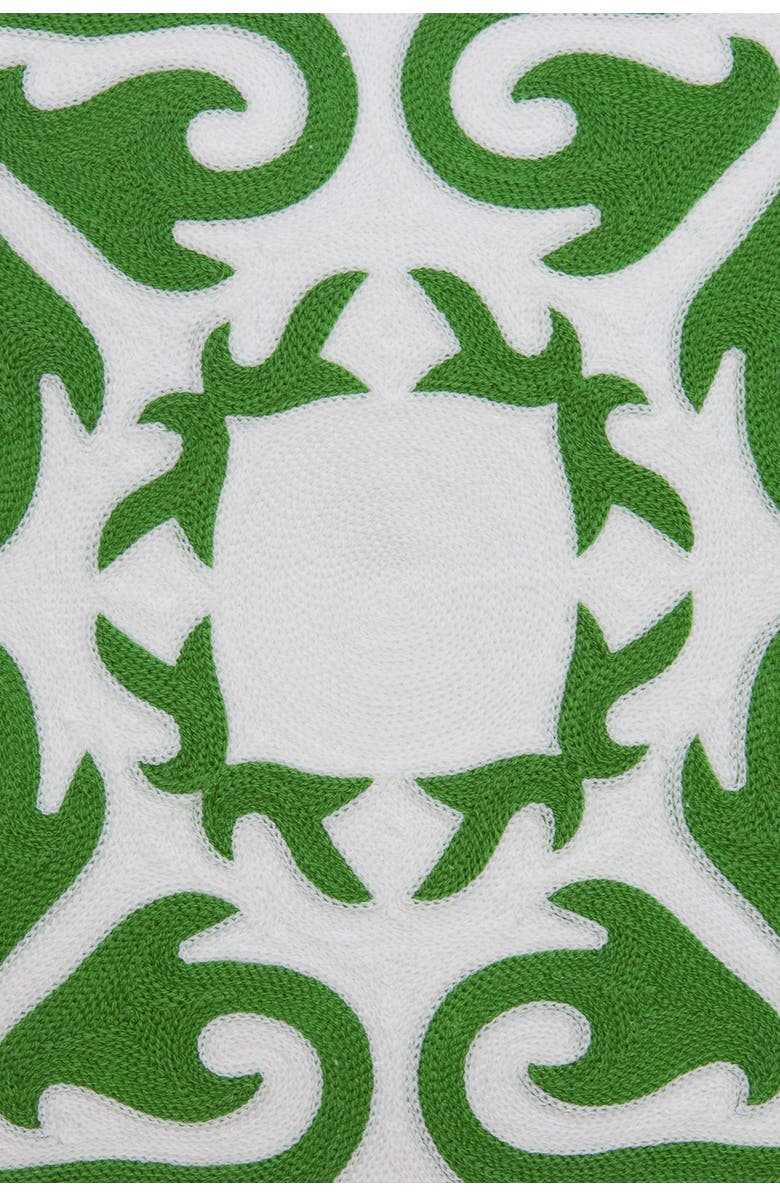 PARKLAND COLLECTION Ceti Traditional Pillow - 20" x 20" - Green, Alternate, color, Green