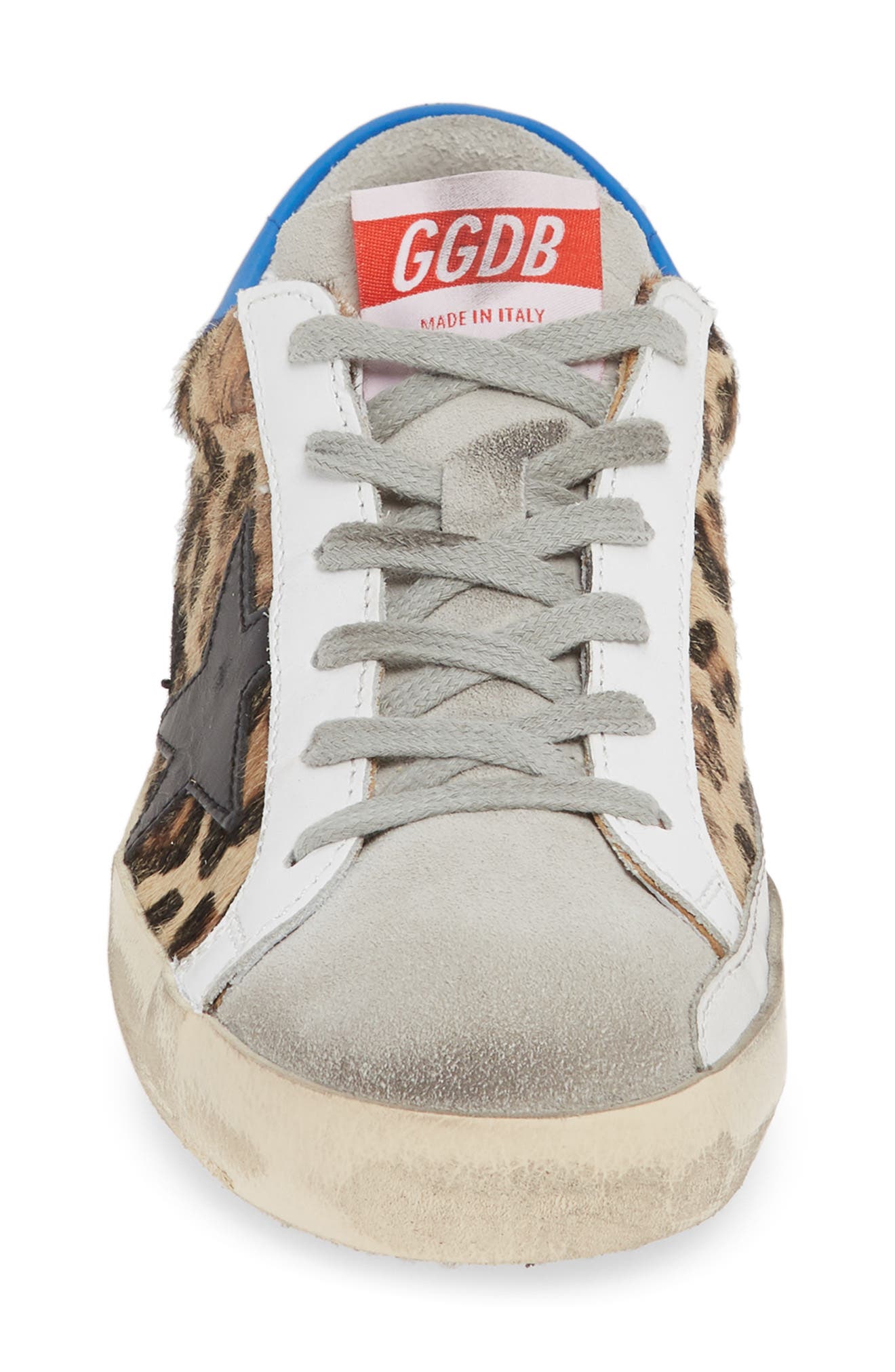 Golden Goose Superstar Genuine Calf Hair Sneaker, Alternate, color, Leopard