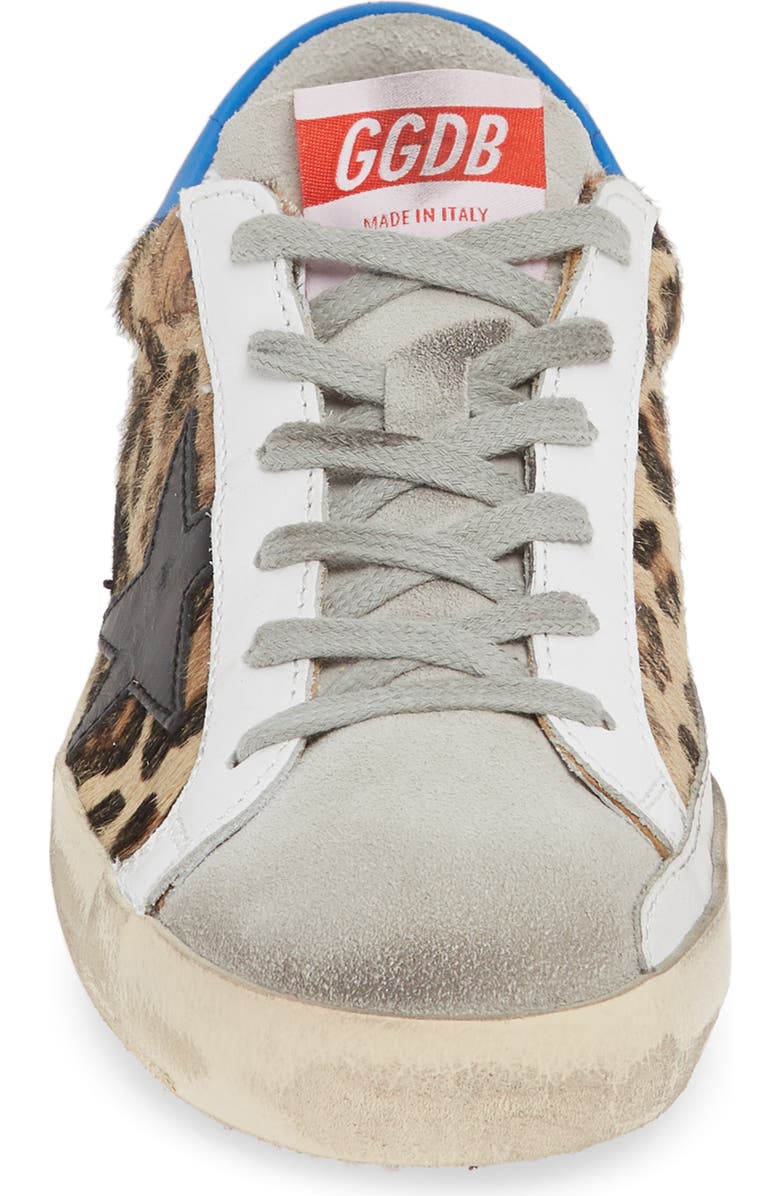 Golden Goose Superstar Genuine Calf Hair Sneaker, Alternate, color, Leopard