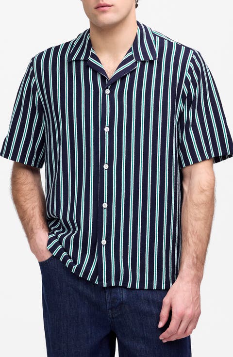 The Textured Knit Camp Shirt