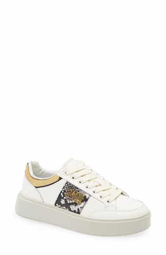 Roberto Cavalli Logo Hardware Low Top Sneaker