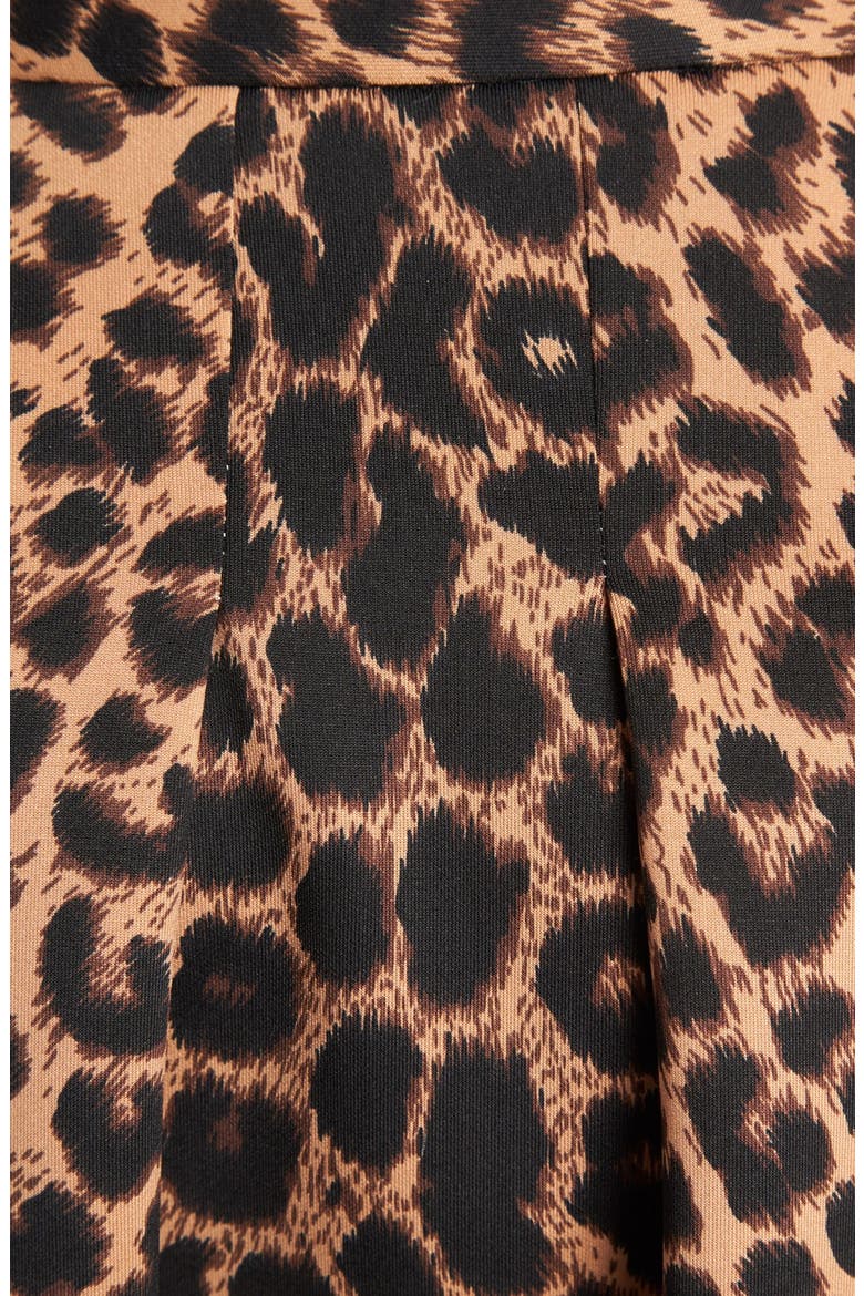 Leopard Print Skater Skirt, Alternate, color, LEOPARD PRINT