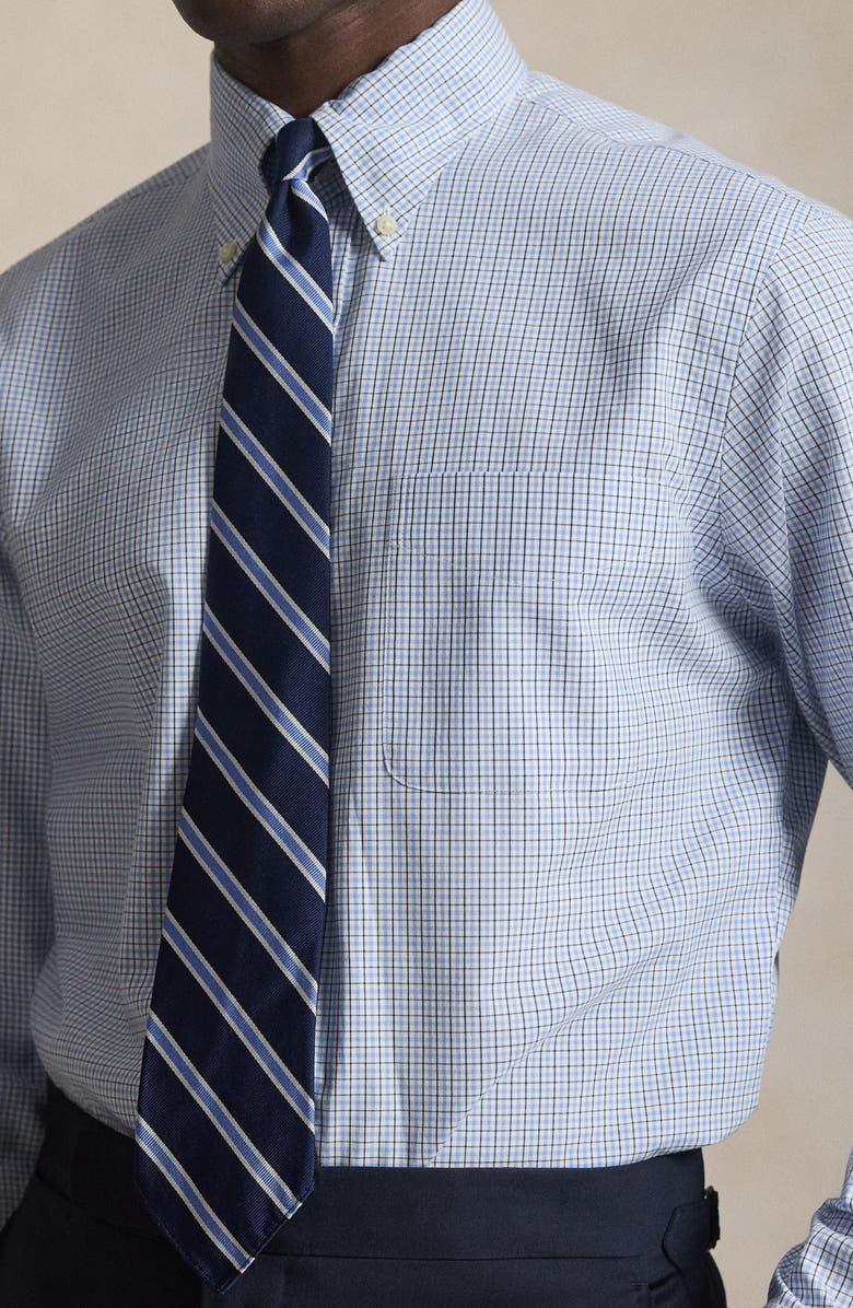 Polo Ralph Lauren Classic Fit Check Cotton Poplin Button-Down Shirt, Alternate, color, Blue Multi