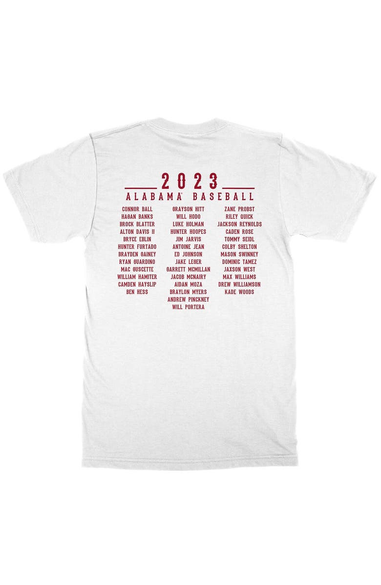 WEEZABI Youth White Alabama Crimson Tide Dinger Party Disco Helmet T-Shirt, Alternate, color, White