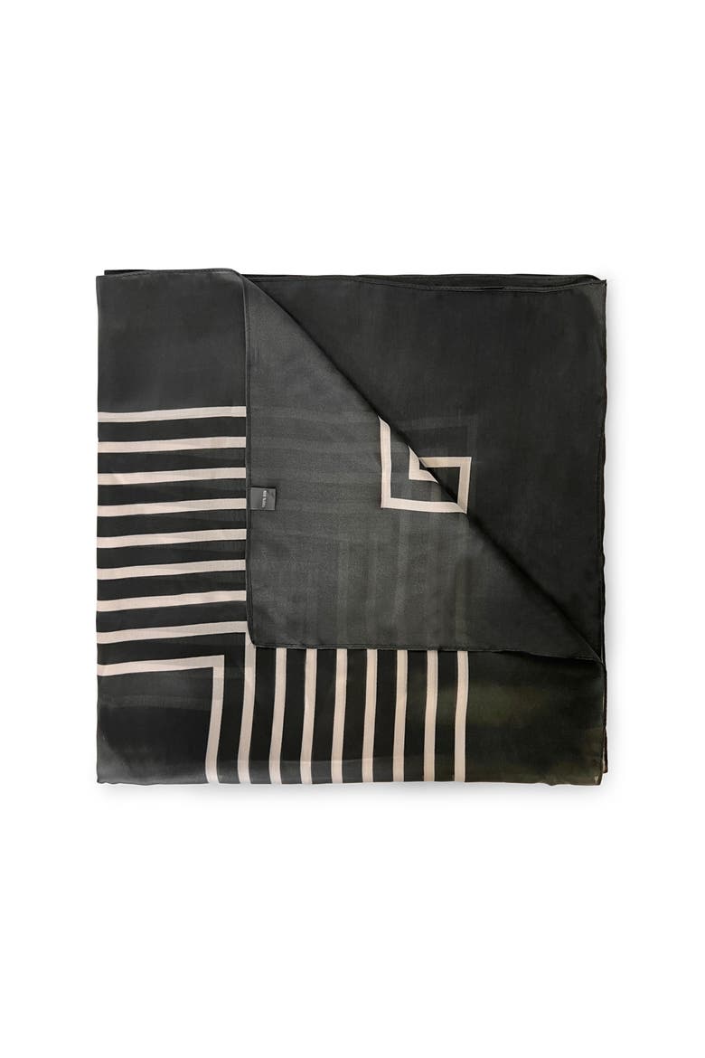 The Mia Scarf, Alternate, color, Black/White