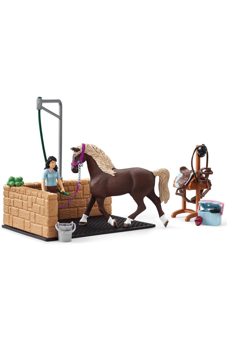Horse Club Washing Area with Emily and Luna, 19 Piece Playset, Kids, Main, color, Multicolored