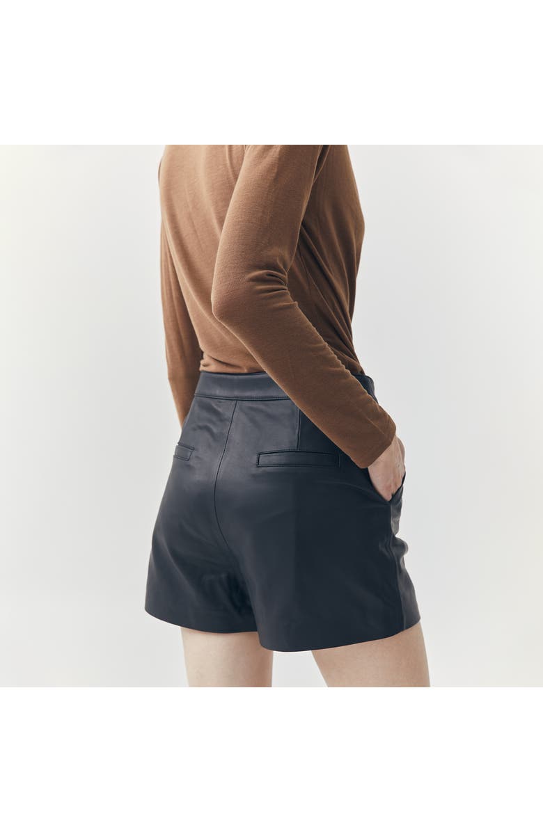 ATS Wren Short Leather Pants, Alternate, color, Black