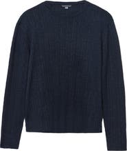 John Varvatos Fern Feeder Stripe Rib Long Sleeve T-Shirt