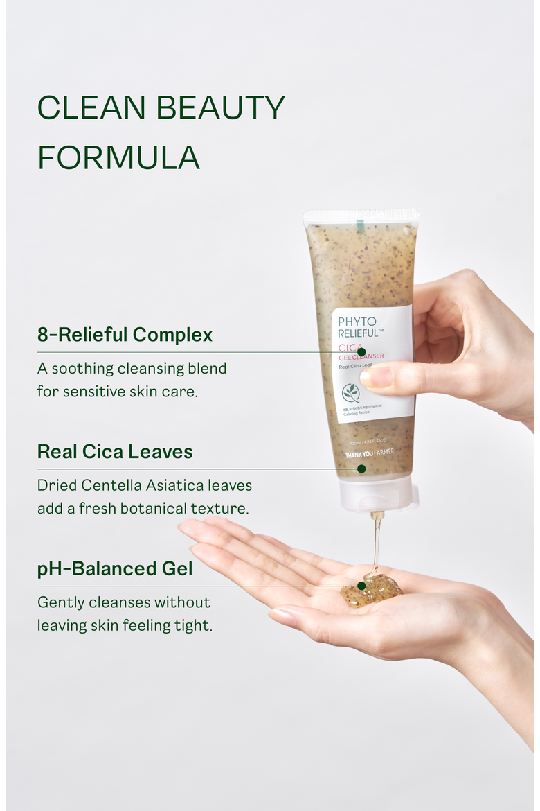 Phyto Relieful Cica Gel Cleanser, Alternate, color, White