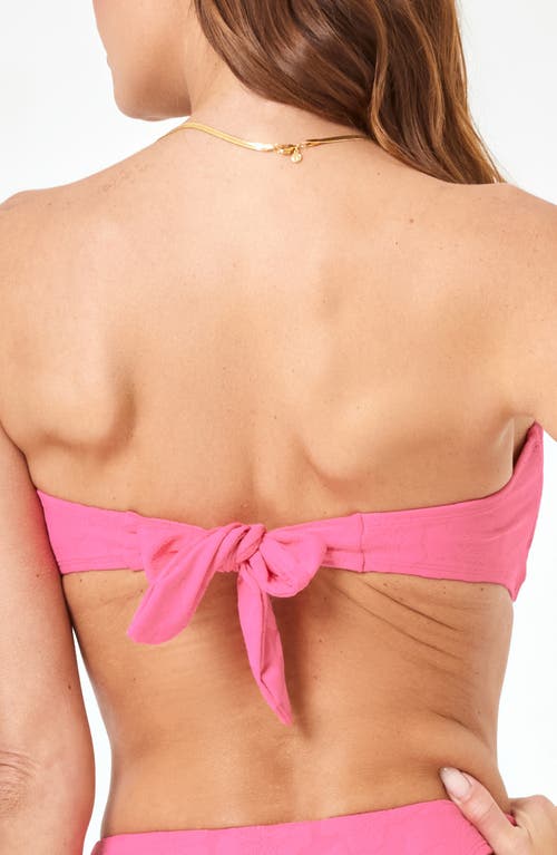 L*space Lspace Jasper Bandeau Bikini Top In Pink