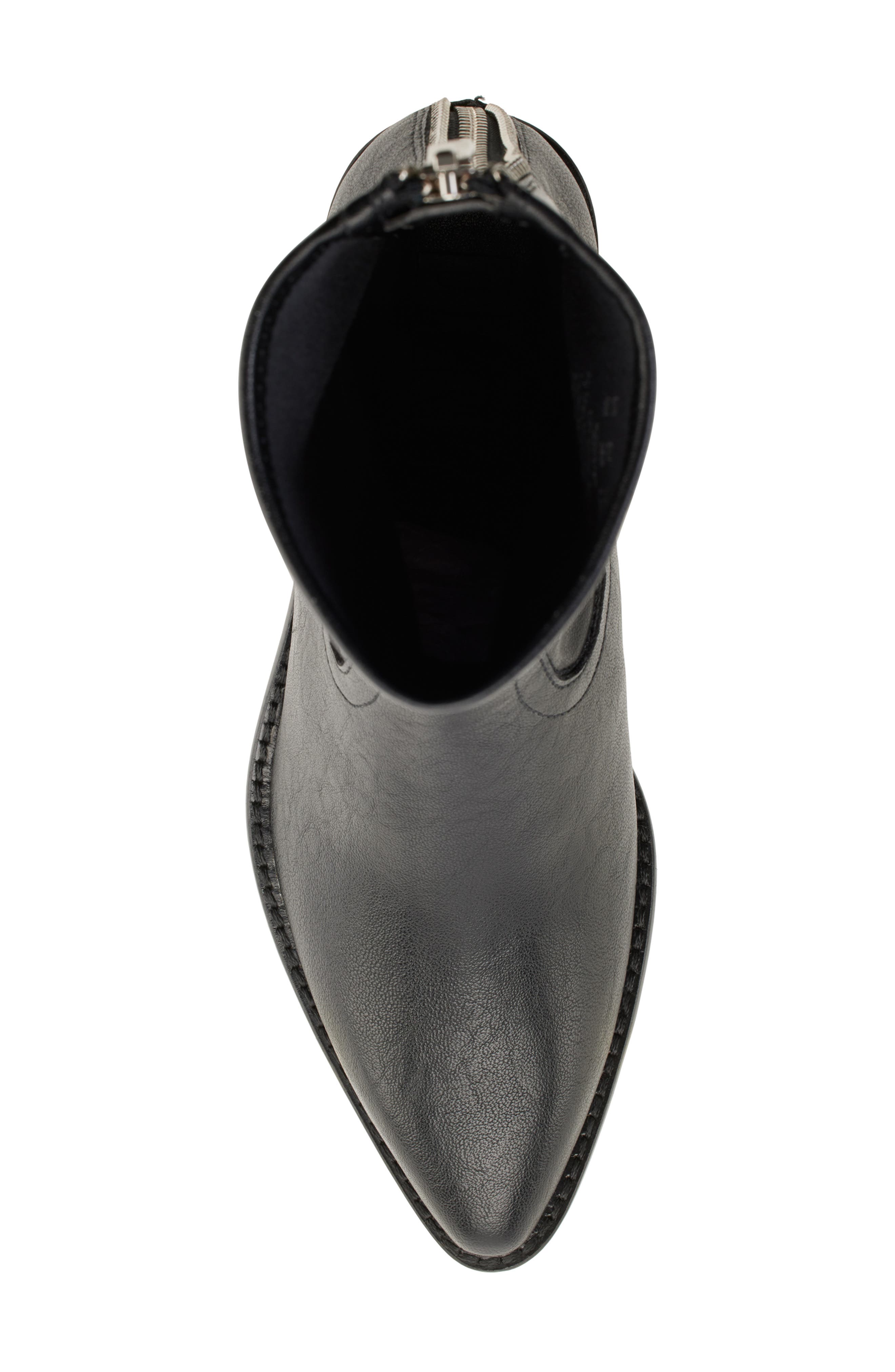 DKNY Pointed Toe Bootie, Alternate, color, Black