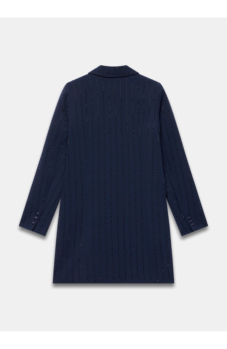 MINT VELVET Pinstripe Blazer Mini Dress, Alternate, color, Navy