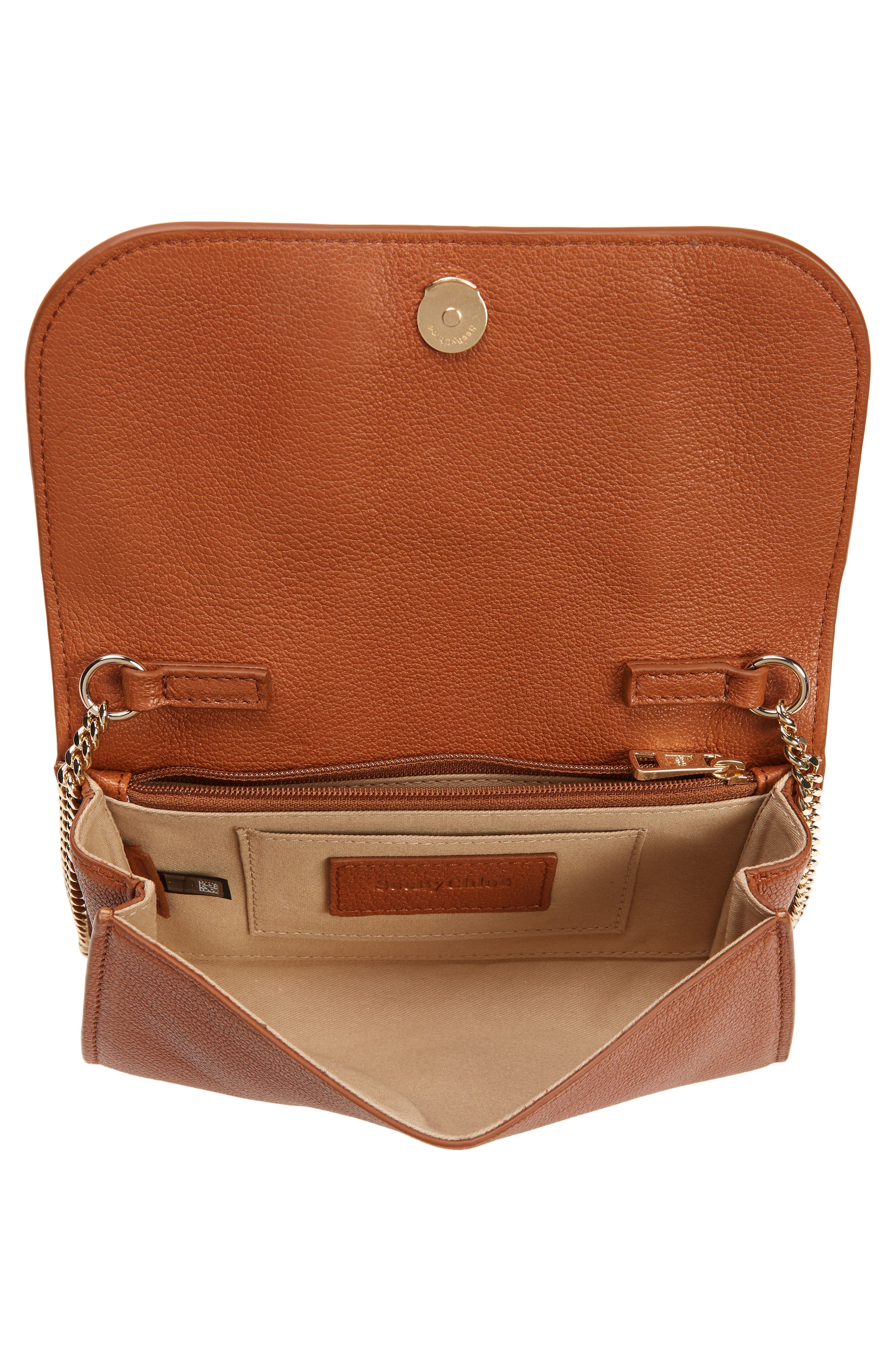 See by Chloé Hana Large Leather Wallet on a Chain, Alternate, color, 