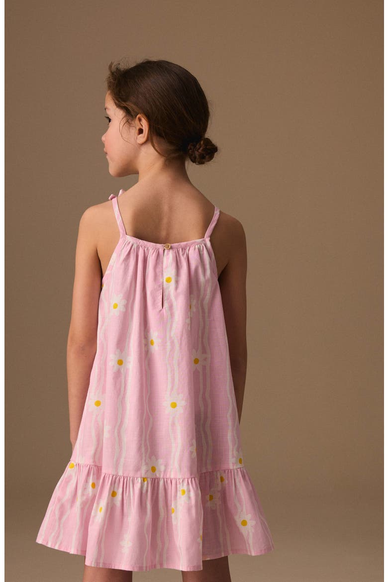 Kids' Floral Print Cotton Sundress, Alternate, color, PINK