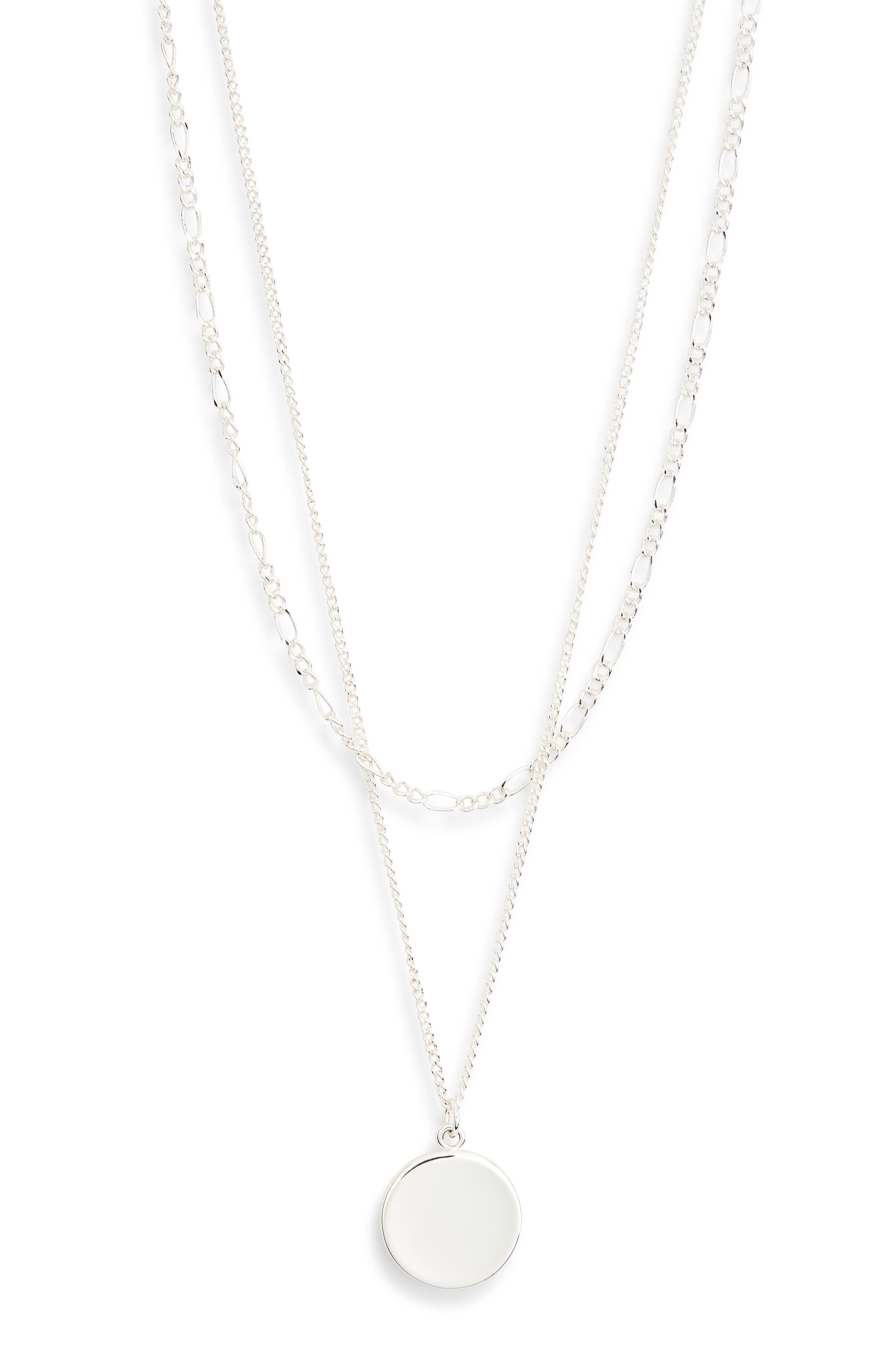 NORDSTROM RACK Demi Fine Layered Pendant Necklace