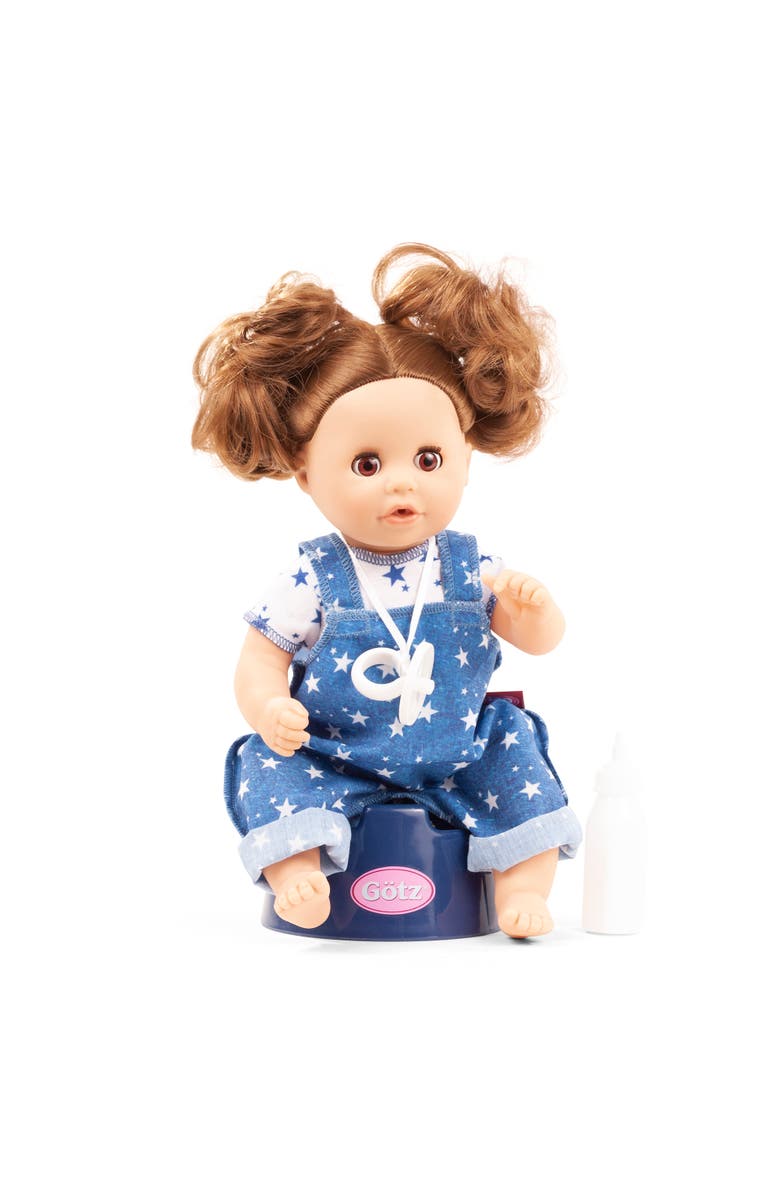 Gotz Sleepy Aquini My Star 13 Inch Potty Bath Girl Doll, Drink & Wet, Toy, Main, color, Multicolored