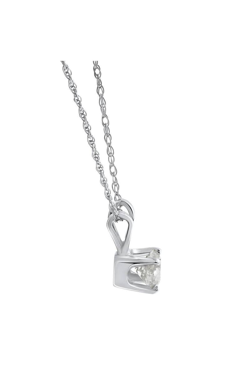 VS 3/8ct Diamond Solitaire Pendant 14K Gold, Alternate, color, 14k White Gold