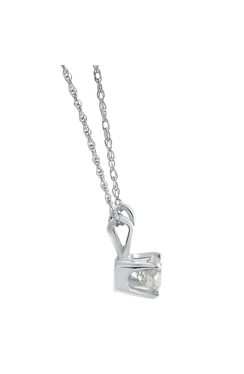 Bliss Diamond 1/2Ct Diamond Solitaire Pendant Necklace 14k Or Gold Lab Grown, Alternate, color, 14K White Gold