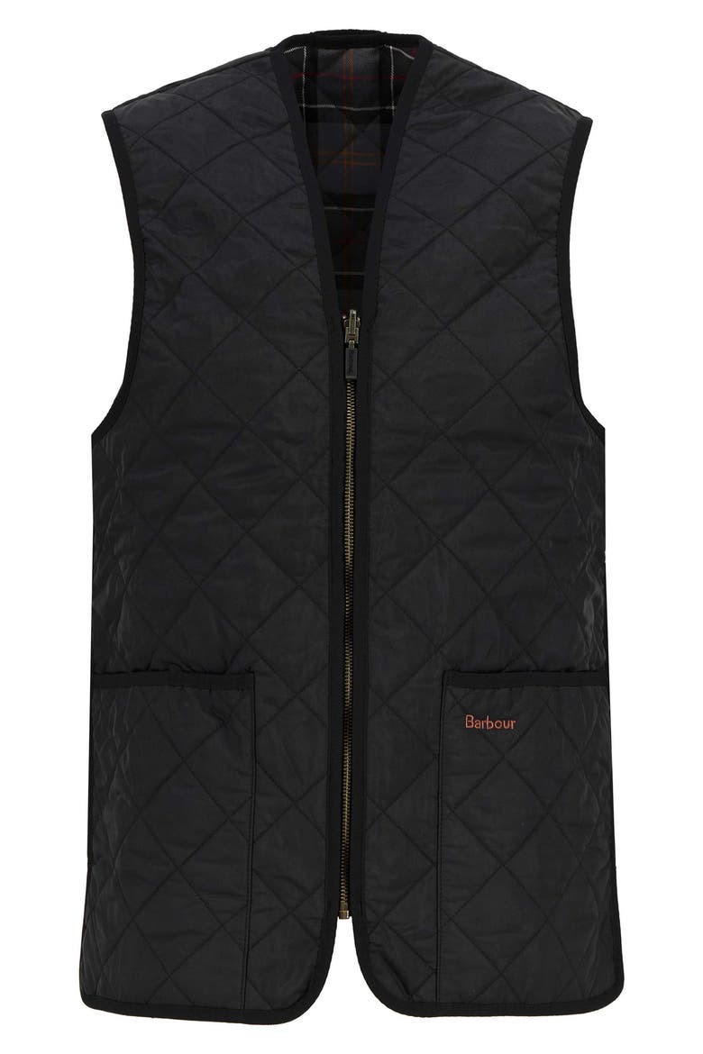 Zip Line Quilted Vest, Alternate, color, BLACK/ MODERN