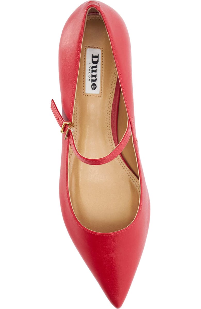 Dune London Hastas Pointed Toe Mary Jane Flat, Alternate, color,