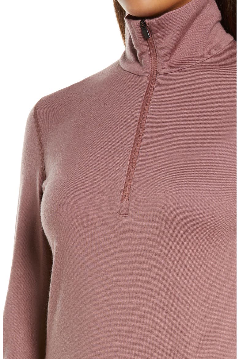 260 Tech Merino Wool Half Zip Base Layer Top, Alternate, color, SUEDE