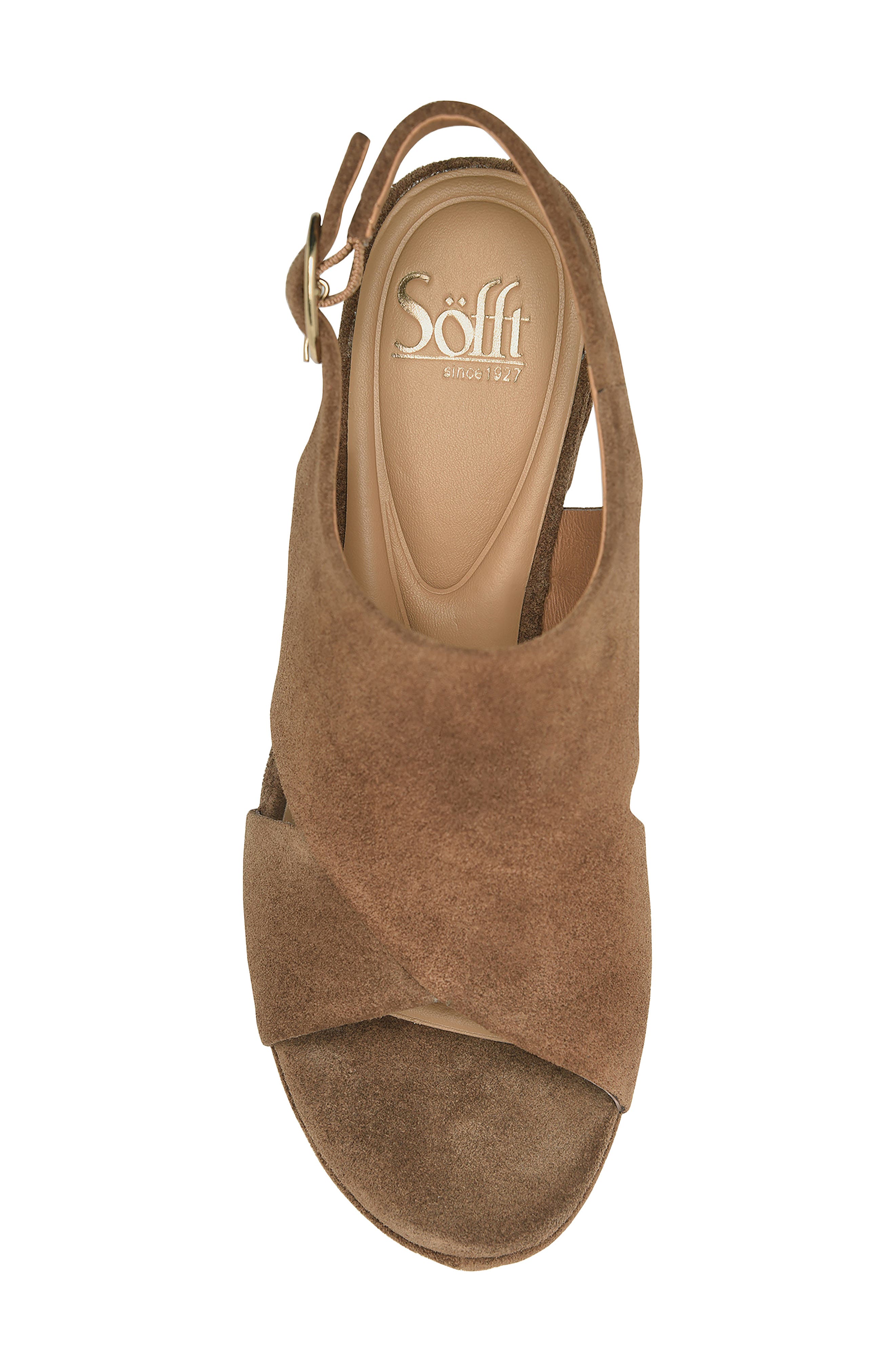 Liv Slingback Platform Sandal, Alternate, color, LIGHT BROWN