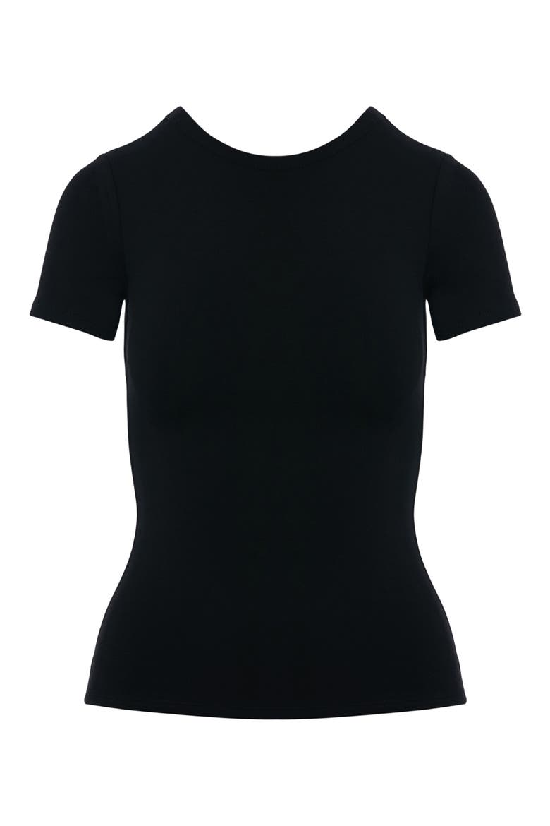 Stretch Jersey T-Shirt, Alternate, color, BLACK