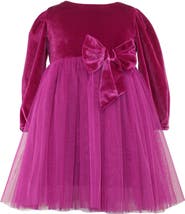 Popatu Kids' Velvet & Tulle Party Dress
