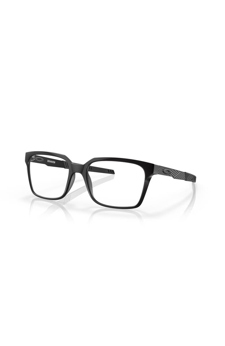 Oakley 53mm Rectangle optical glasses, Main, color, Black