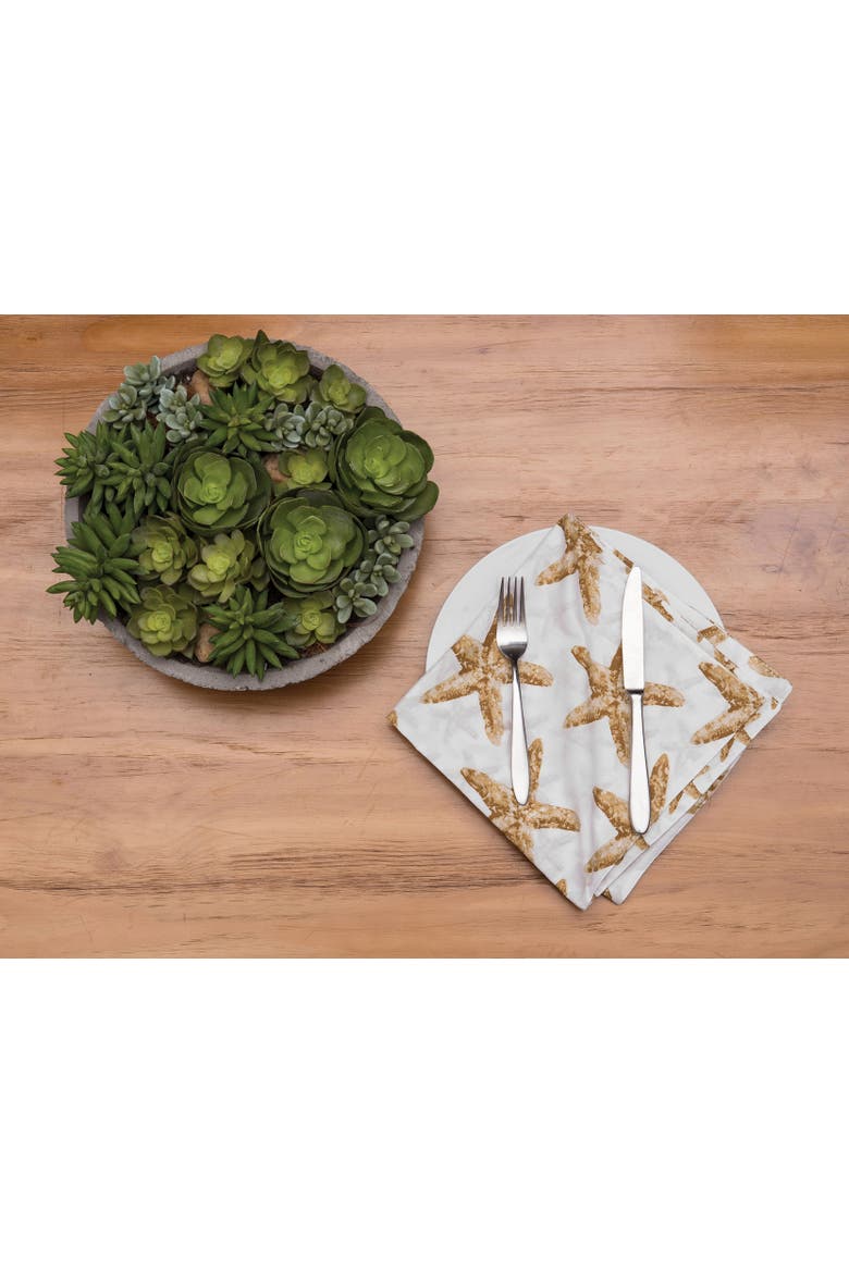 Sandbridge Stars Napkin Set of 6, Alternate, color, White