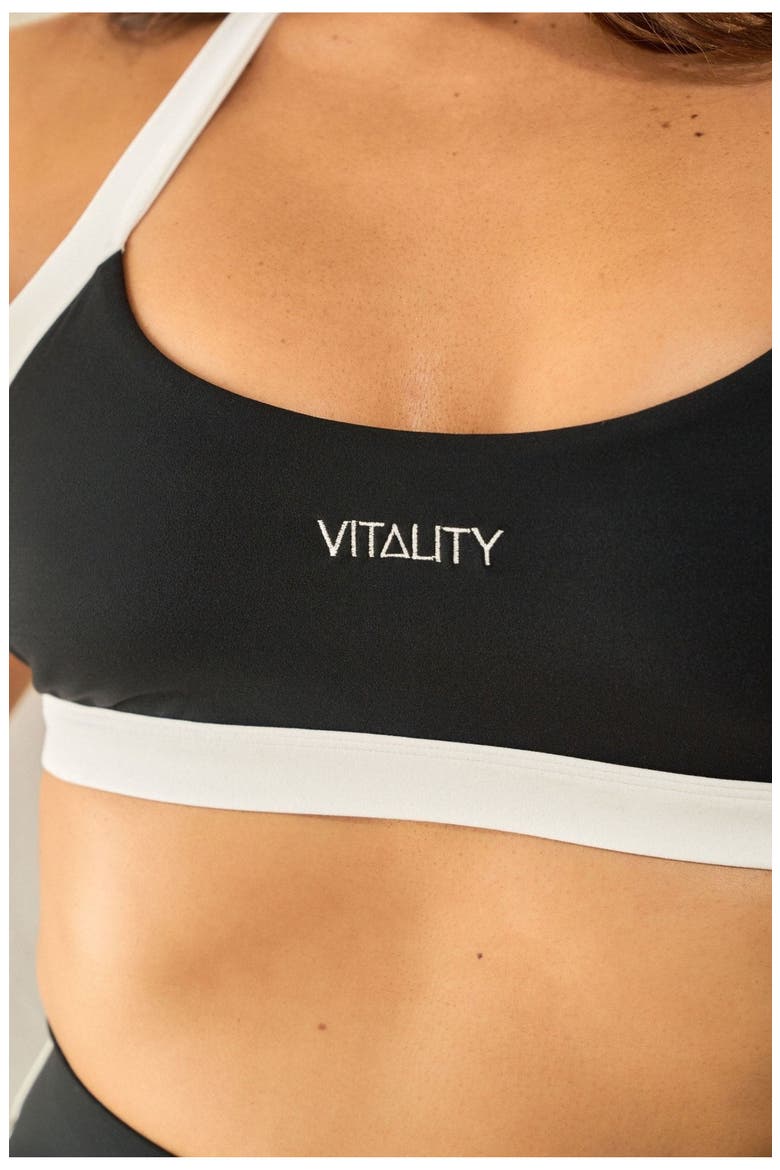 Cloud II Mini Halter Bra, Alternate, color, Midnight Contrast