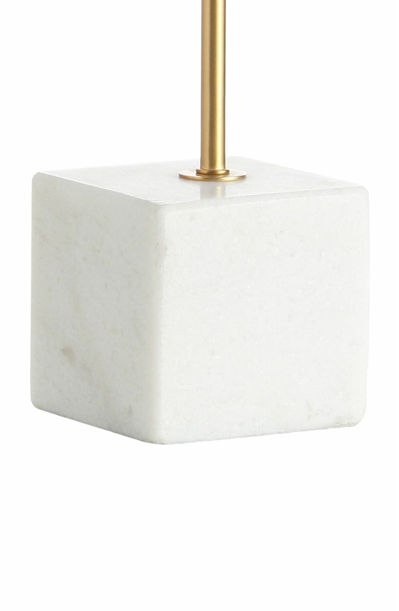 JONATHAN Y Fisher Marble/Brass LED Table Lamp, Alternate, color, White/Brass Gold
