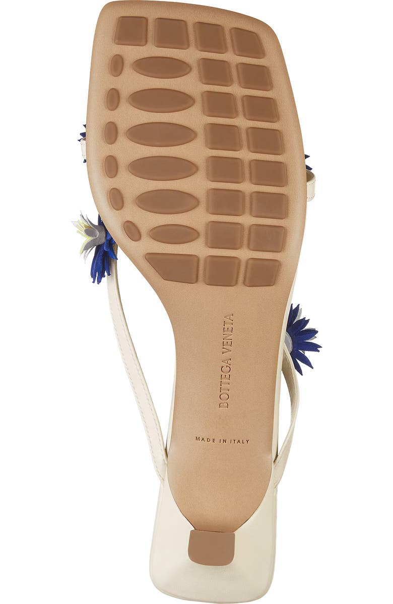 Bottega Veneta Riva Kitten Heel Sandal, Alternate, color, Sea Salt/Sherbert/Blue Royale