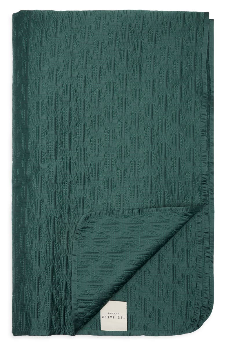 Ted Baker T Stitched Quilt, Main, color, Green