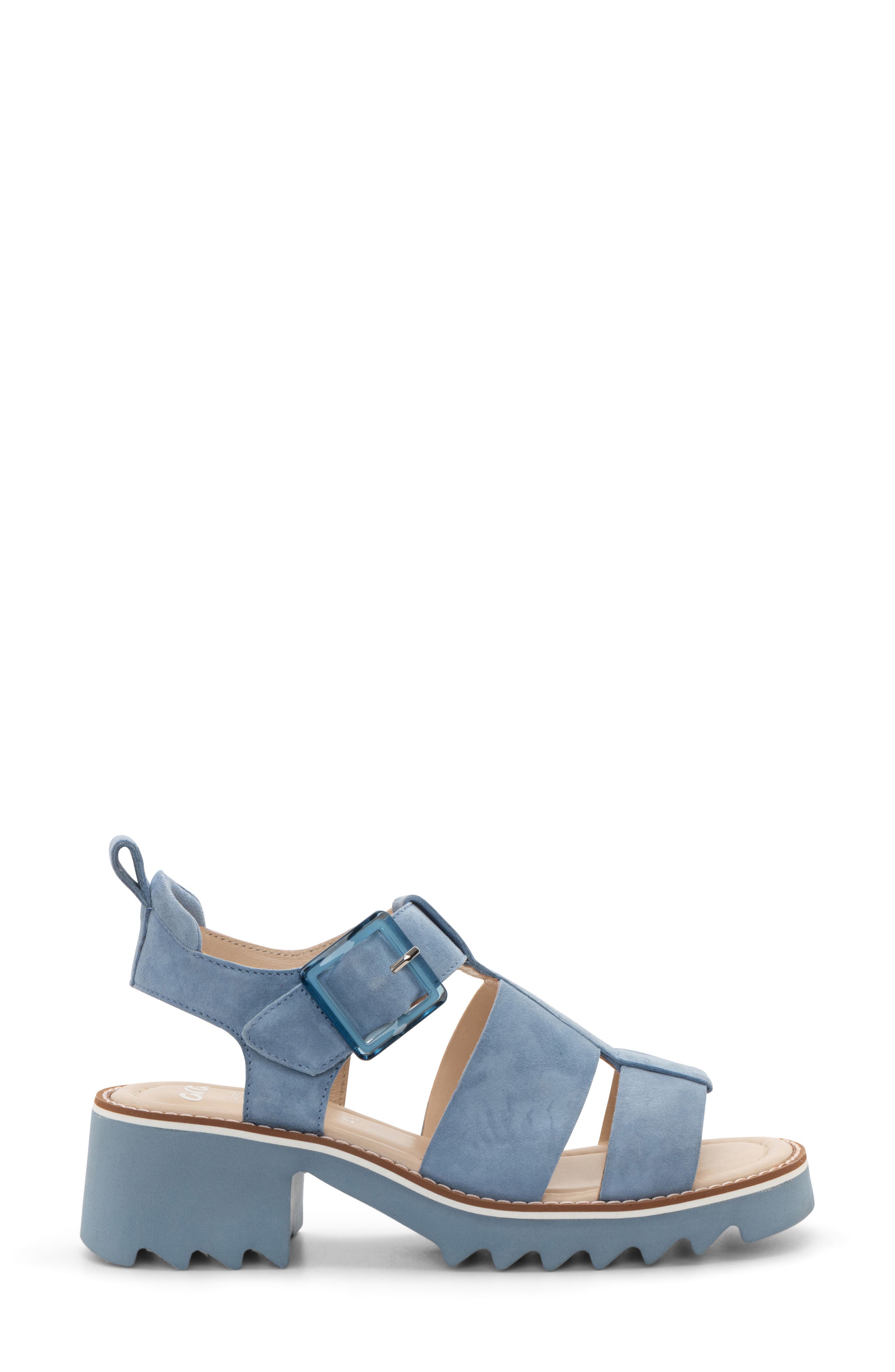 ara Palm Sandal, Alternate, color, Cool Blue