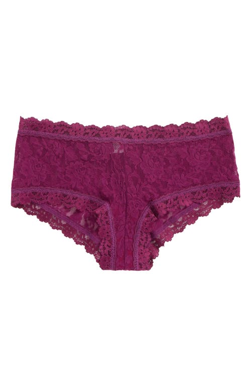 Hanky Panky Signature Lace Boyshorts in Sugar Plum (Red) 