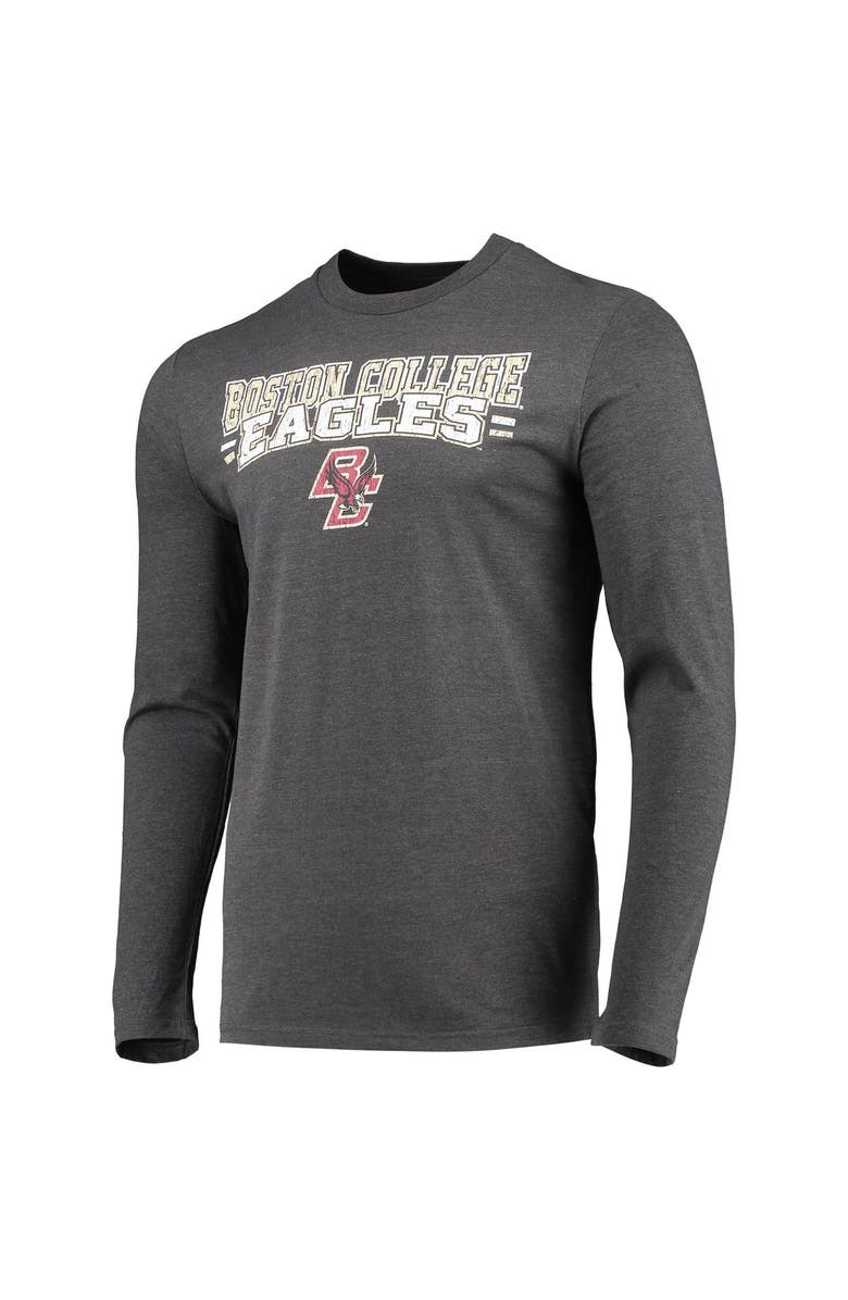CONCEPTS SPORT Men's Concepts Sport Maroon/Heathered Charcoal Boston College Eagles Meter Long Sleeve T-Shirt & Pants Sleep Set, Alternate, color, Maroon