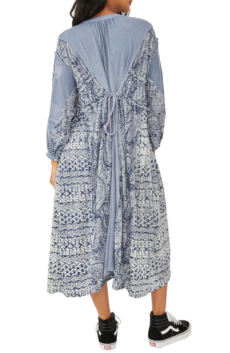 Free People Oh My Mix Print Long Sleeve Maxi Dress, Alternate, color, 