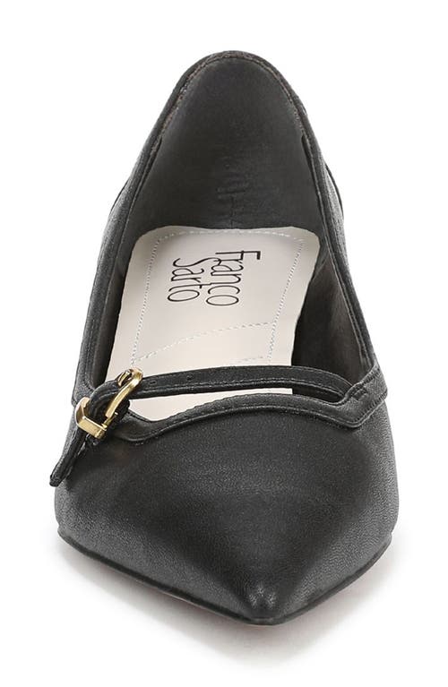 Franco Sarto Janessa Kitten Heel Pump In Black/black