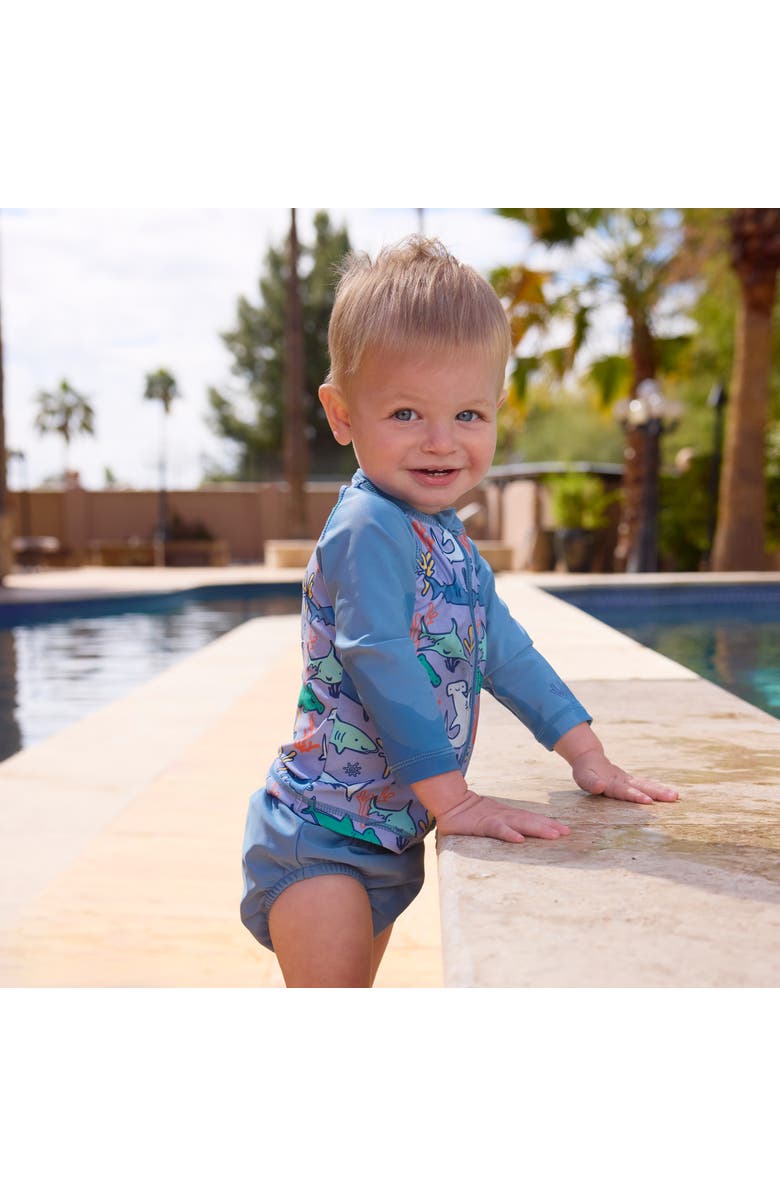 UV Skinz Adjustable Swim Diaper Set, Alternate, color, Baltic