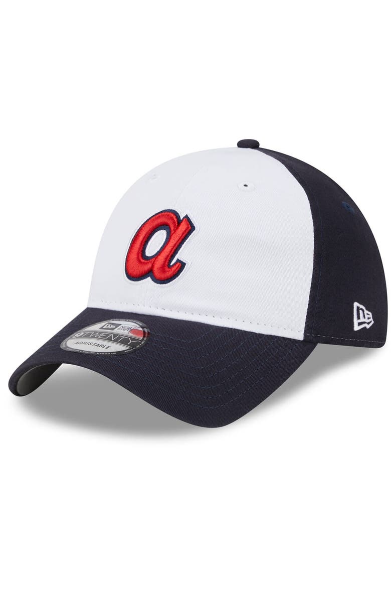 New Era Men's New Era  White Atlanta Braves 2025 Batting Practice 9TWENTY Adjustable Hat, Main, color, 