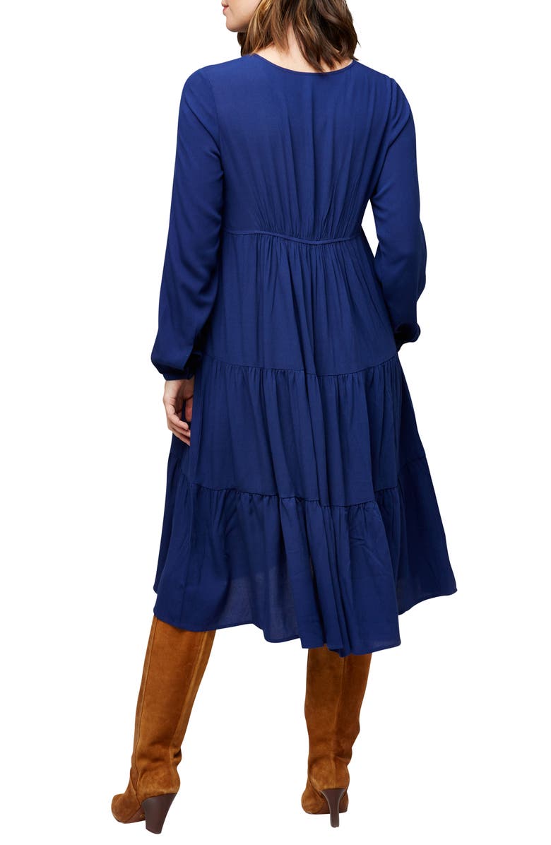 Nom Maternity Margot Long Sleeve Maternity/Nursing Dress, Alternate, color, 
