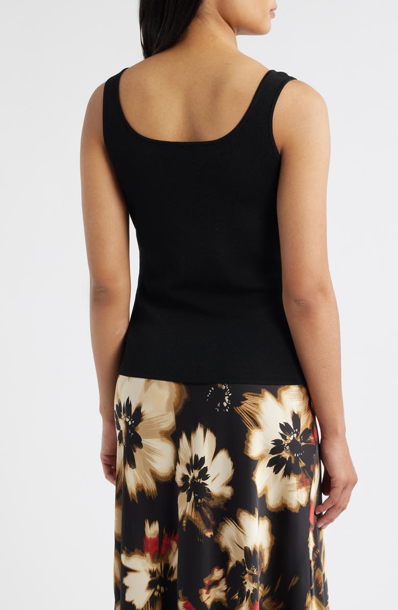 Anne Klein Square Neck Sweater Tank, Alternate, color, 