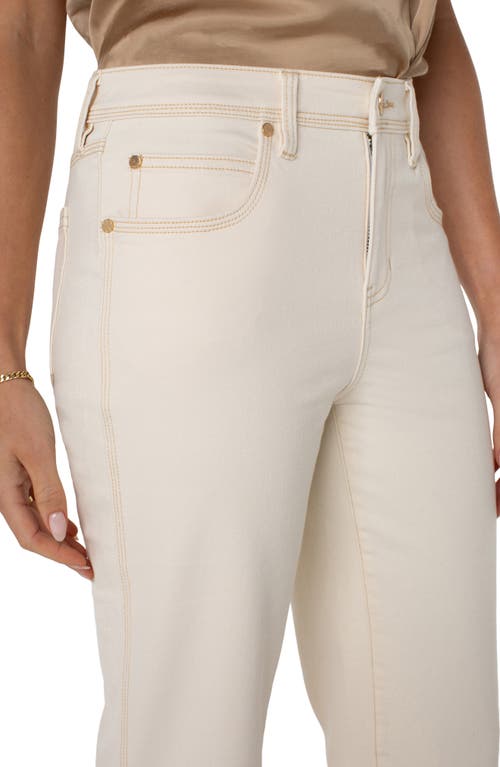 Shop Liverpool Los Angeles Kennedy Crop Straight Leg Jeans In Seaside Dunes