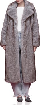 Avec Les Filles Faux Fur Longline Coat