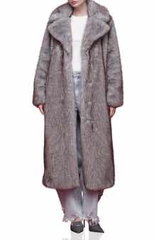 Avec Les Filles Faux Fur Longline Coat