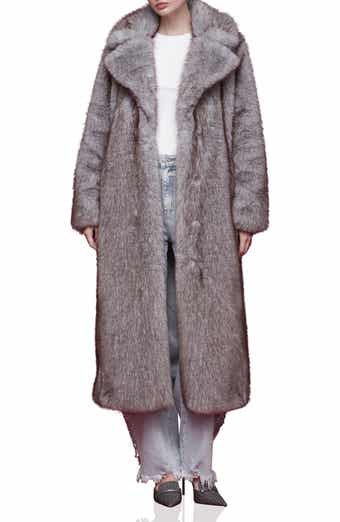Avec Les Filles Faux Fur Longline Coat