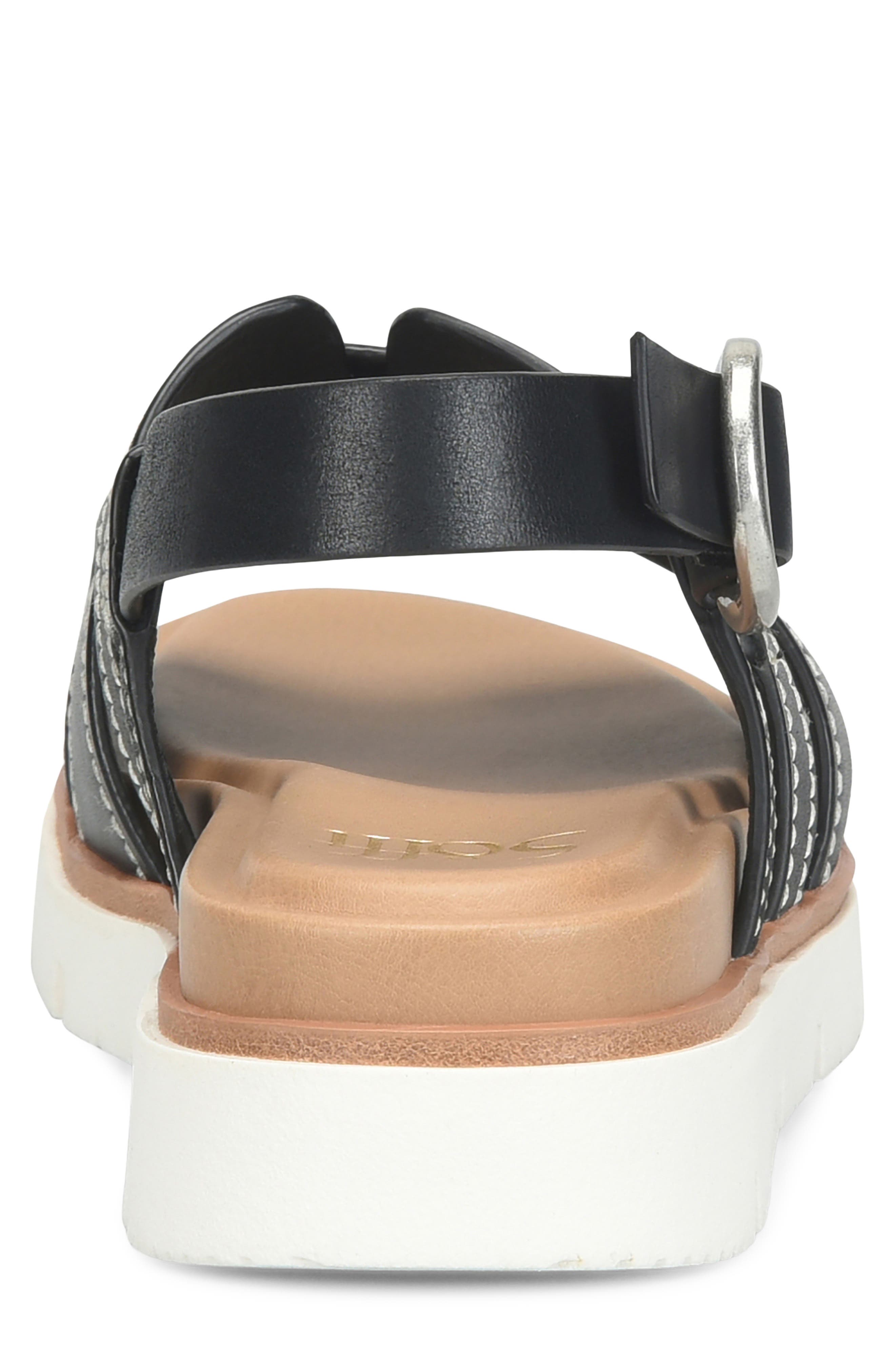 Söfft Goldie Slingback Platform Sandal, Alternate, color, Black