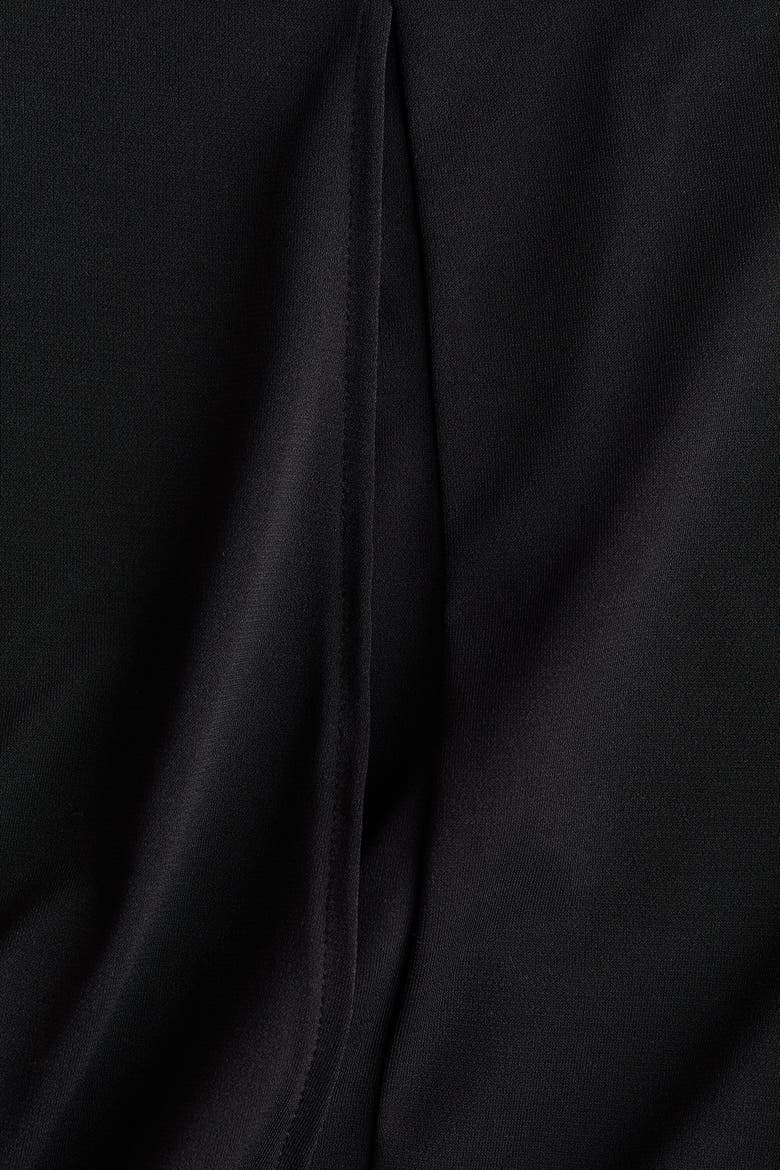 Wide-leg Jersey Pants, Alternate, color, Black